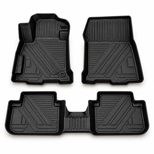 3D Custom-Fit Car Floor Mats with Raised Edges & Boot Tray